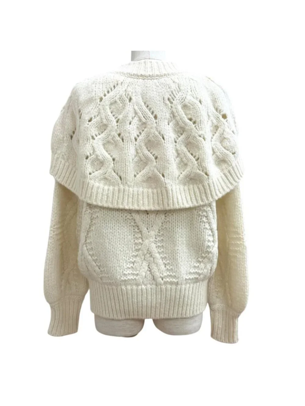 Chanel Wool Alpaca Blend Heart CC Logo Button Rhinestone Sera Color Cardigan 38